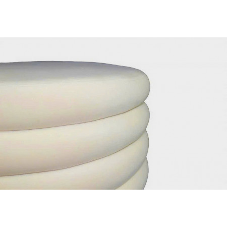 88003015 Dove White : Ghế,  Đôn , Bàn Coffee Tròn - Trắng Ngà